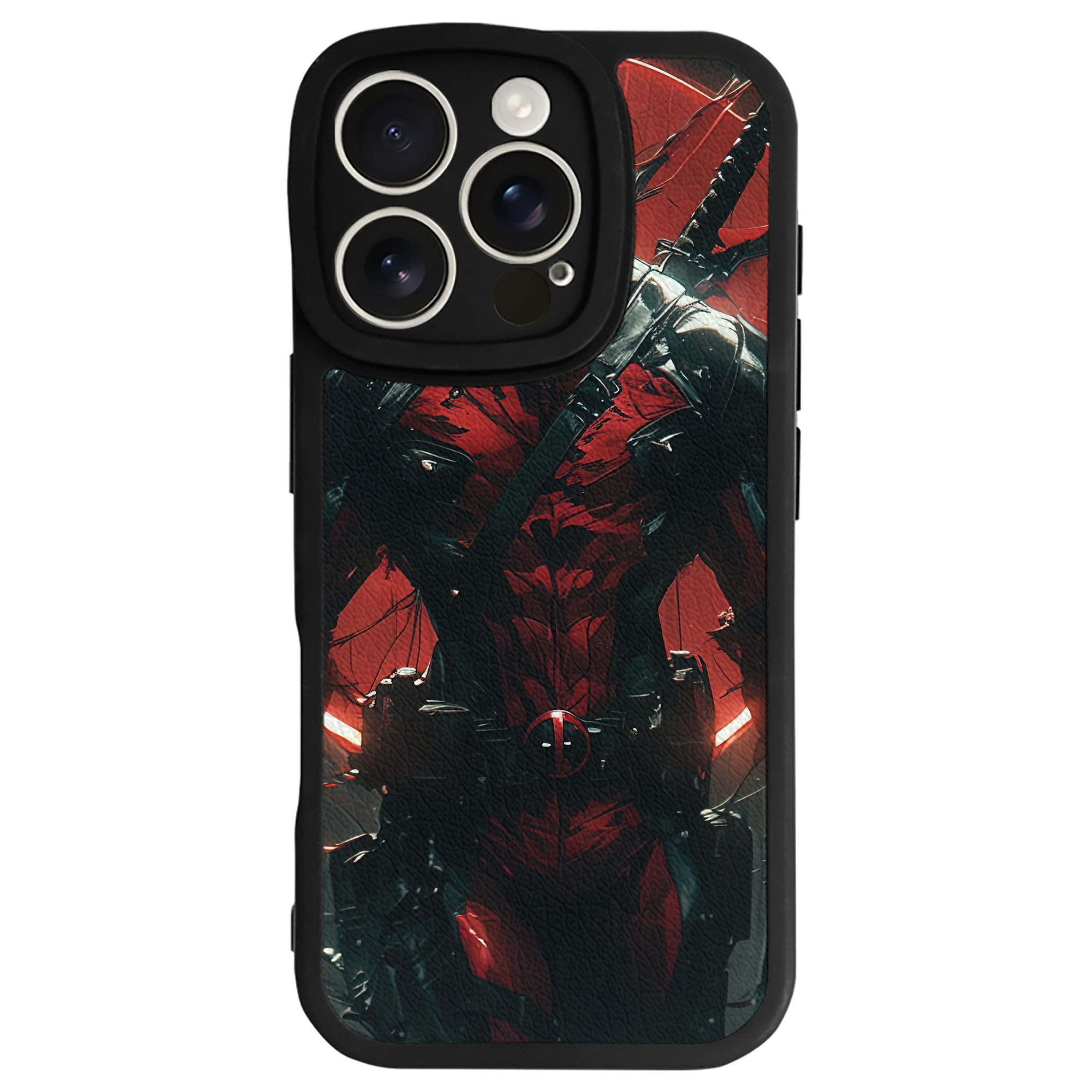 （画像用） Deadpool デッドプール 【iPhone 16シリーズ対応】シリコンスマホケース（レザー調） 材質：シリコン